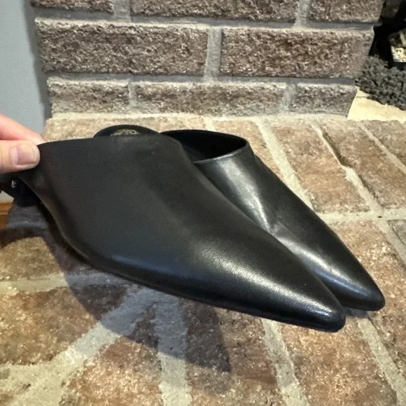 Vince Camuto Women's Arlette Slip-On Mules Black Leather Size 11M #232 - Picture 12 of 16